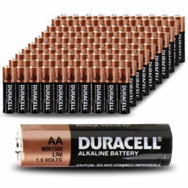 Duracell Plus LR6/AA Alkaline 100 batterier